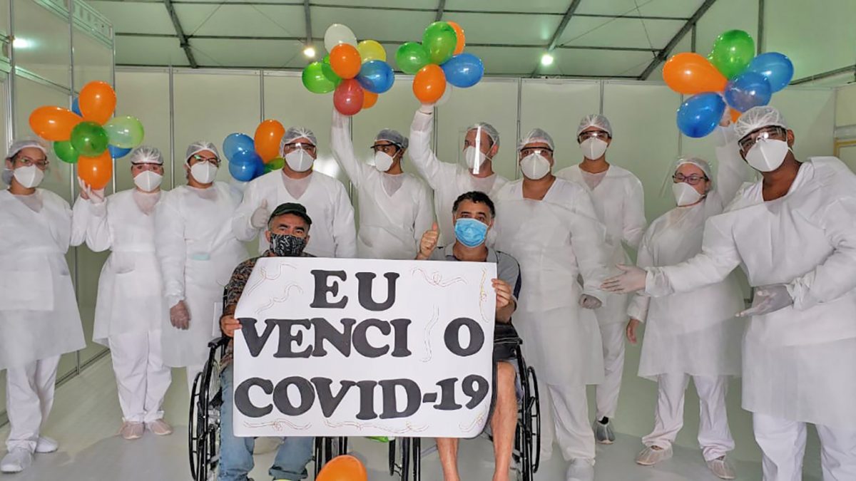 Primeiros pacientes recuperados da Covid-19 recebem alta no Hospital de Campanha de Parauapebas