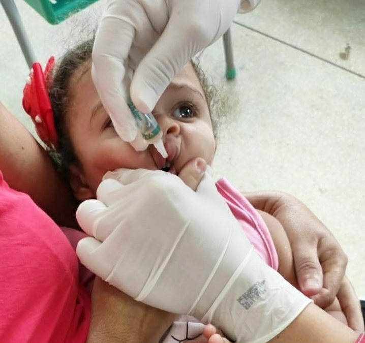 Meta de vacinação contra poliomielite é atingida com 95,61% em Parauapebas