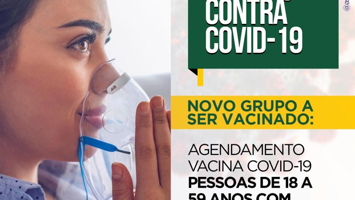 Covid-19: Prefeitura inicia agendamento para vacinação de pessoas com comorbidades na faixa etária de 18 a 59 anos