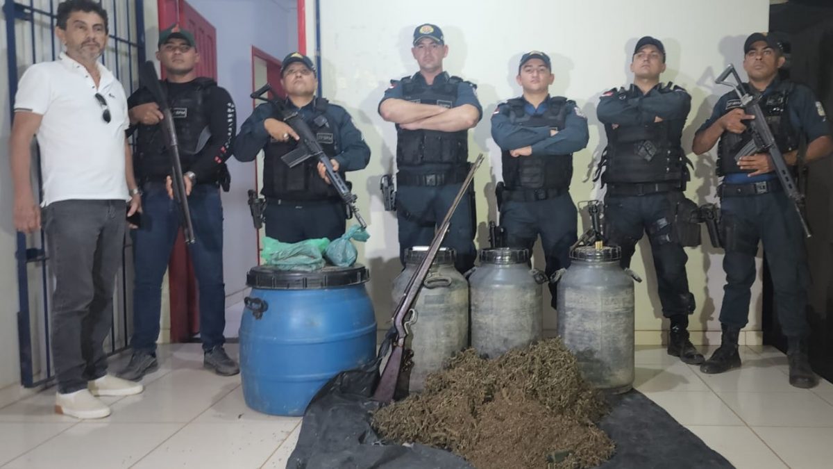 Curionópolis: homem é preso com mais de 20 quilos de maconha e outro é morto pela PM